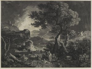 La destrucción de los hijos de Niobe, 1761 de William Woollett