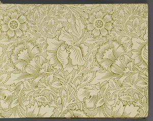 Libro de muestras de papel tapiz, antes de 1917 de William and Company Morris