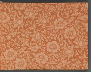 Libro de muestras de papel tapiz, antes de 1917 de William and Company Morris
