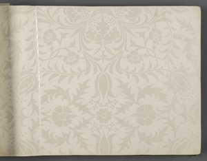 Libro de muestras de papel tapiz, antes de 1917 de William and Company Morris
