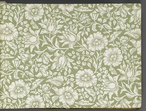 Libro de muestras de papel tapiz, antes de 1917 de William and Company Morris
