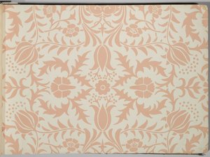 Libro de muestras de papel tapiz, antes de 1917 de William and Company Morris