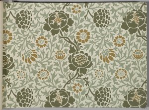 Libro de muestras de papel tapiz, antes de 1917 de William and Company Morris