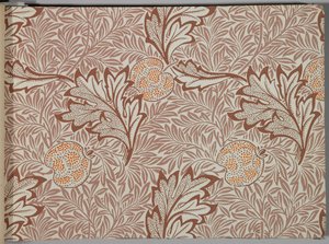 Libro de muestras de papel tapiz, antes de 1917 de William and Company Morris