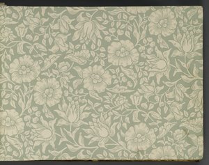 Libro de muestras de papel tapiz, antes de 1917 de William and Company Morris