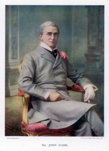 Sir John Hare, actor inglés y gerente del Teatro Garrick de William and Daniel Downey