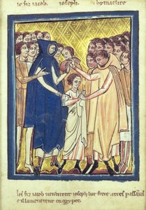José vendido por sus hermanos, de un libro de Imágenes Bíblicas, c.1250 de William de Brailes  