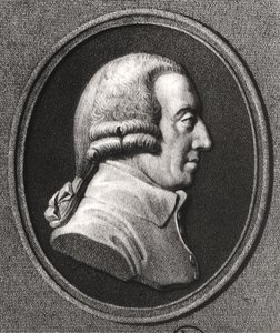 Retrato de un medallón de Adam Smith (1723-90) de William the Younger Holl
