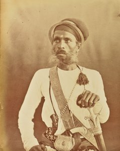 [Retrato de un guerrero sij] de Willoughby Wallace Hooper