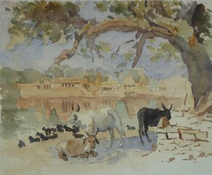 435A Jaisalmer - Gadi Sagar (boceto) de Wilson Clive