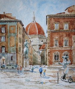 951 Piazza SS Annunziata, después del aguacero