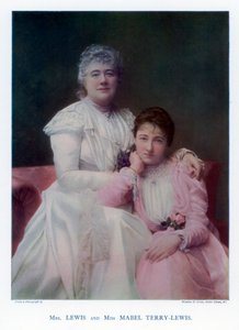 Sra. Lewis Kate Terry y Srta. Mabel Terry-Lewis, actrices británicas, 1901 de Window and Grove