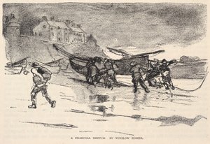 A Charcoal Sketch, de The Century Magazine, noviembre de 1883 de Winslow Homer
