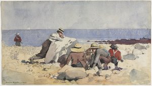 Una fiesta de almejas al horno de Winslow Homer