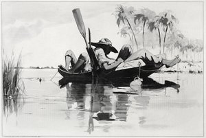 Una fiesta de pesca, 1890 de Winslow Homer