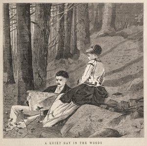 Un día tranquilo en el bosque, 1870