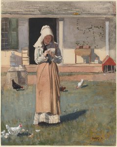 Un pollo enfermo de Winslow Homer