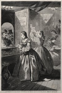¿Algo para mí, por favor? - Oficina de correos de la Feria de Brooklyn en ayuda..., 1864