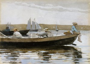 Niños en un bote, 1873 de Winslow Homer