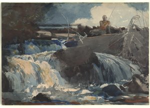 Lanzamiento en las Cataratas de Winslow Homer