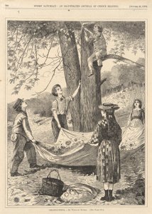 Chestnutting, de Todos los sábados, 29 de octubre de 1870 de Winslow Homer