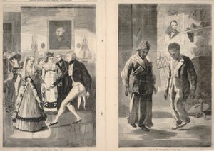 Cierre de la guerra--Victoria de Hull, 1814/Cierre de la guerra--Cayó Babilonia, 1865, del Periódico Ilustrado de Frank Leslie, 16 de diciembre de 1865. de Winslow Homer