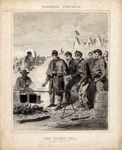 Llamada al café, ilustración de 