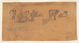 Vacas en un pasto de Winslow Homer
