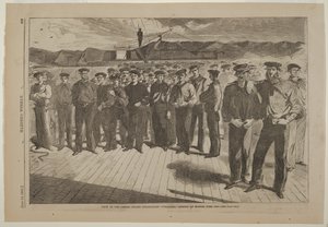 Tripulación de la balandra de vapor estadounidense Colorado embarcada en Boston, junio de 1861 de Winslow Homer