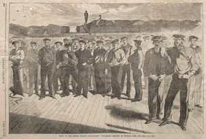 Tripulación del Vapor-Sloop de los Estados Unidos Colorado, embarcado en Boston, junio de 1861, 1861 de Winslow Homer
