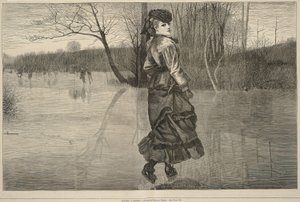 Cutting a Figure, de Every Saturday, 4 de febrero de 1871 de Winslow Homer