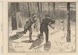 Caza de ciervos en Adirondacks en invierno, de Todos los sábados, 21 de enero de 1871