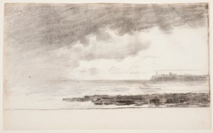 Dibujo, Bahía de Cullercoats, Inglaterra, 1881 de Winslow Homer