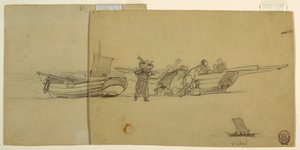 Dibujo, Porción de un bote de pesca, Inglaterra, 1881-82 de Winslow Homer