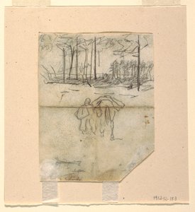 Dibujo, Soldado guiando un caballo de carga, 1862 de Winslow Homer