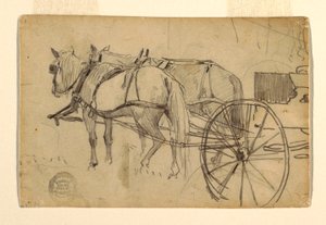 Dibujo, Estudio para "La excursión picnic", 1868 de Winslow Homer