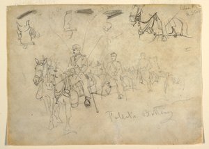 Dibujo, Talbots Battery, 1862 de Winslow Homer