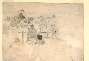 Dibujo, Dos estudios de corneta, 1862-64