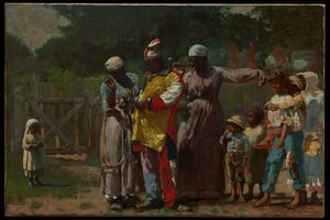 Vestirse para el carnaval de Winslow Homer
