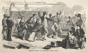 Llegada de emigrantes al muelle Constitution, Boston de Winslow Homer