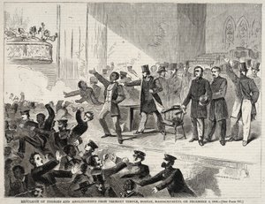 Expulsión de negros y abolicionistas de Tremont Temple, Boston, Massachusetts, el 3 de diciembre de 1860