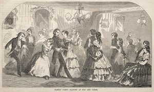 Fiesta Familiar Jugando a Zorro y Gansos, 1857