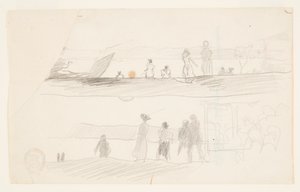 Figuras Mirando Hacia una Bahía de Winslow Homer