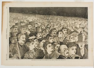 Fuegos artificiales en la noche del 4 de julio de Winslow Homer