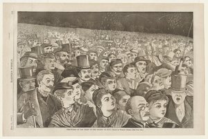 Fuegos artificiales en la noche del Cuatro de Julio de Winslow Homer
