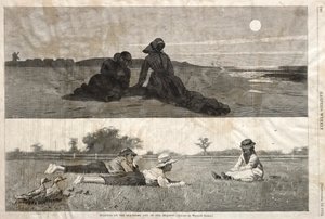 Coqueteando en la orilla y en el prado, 1874