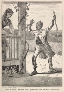 ¡Hola! H-O-O-O! Él ha venido. Jumboloro te lo dice primero., 1869 de Winslow Homer