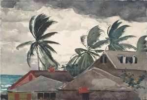 Huracán, Bahamas, 1898 de Winslow Homer