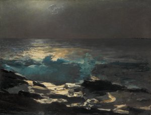 Luz de luna, Faro de Wood Island de Winslow Homer