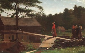 Viejo molino (La campana de la mañana), 1871 de Winslow Homer